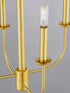 Maxim Wesley Chandelier in Satin Brass Finish Model: 10324SBR