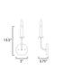Maxim Wesley Wall Sconce in Satin Brass Finish Model: 10321SBR