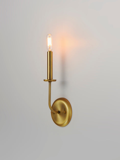 Maxim Wesley Wall Sconce in Satin Brass Finish Model: 10321SBR
