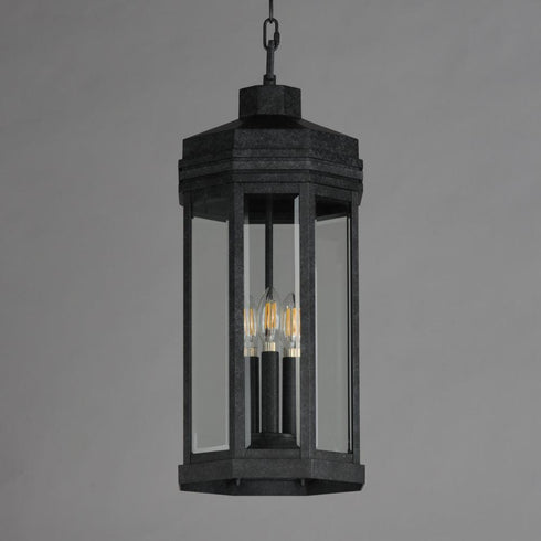 Maxim Wright Outdoor Pendant in Black Patina Finish Model: 30229CLBKP