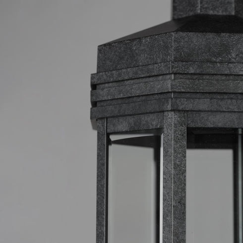 Maxim Wright Outdoor Pol Post Mount in Black Patina Finish Model: 30220CLBKP