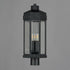 Maxim Wright Outdoor Pol Post Mount in Black Patina Finish Model: 30220CLBKP