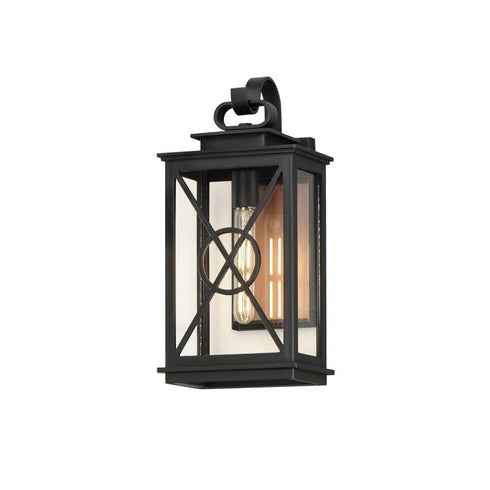 Maxim Yorktown VX Outdoor Wall Mount in Black/Aged Copper Finish Model: 40804CLACPBK