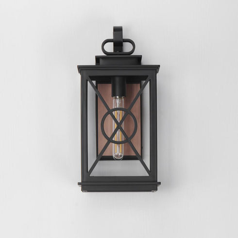 Maxim Yorktown VX Outdoor Wall Mount in Black/Aged Copper Finish Model: 40804CLACPBK