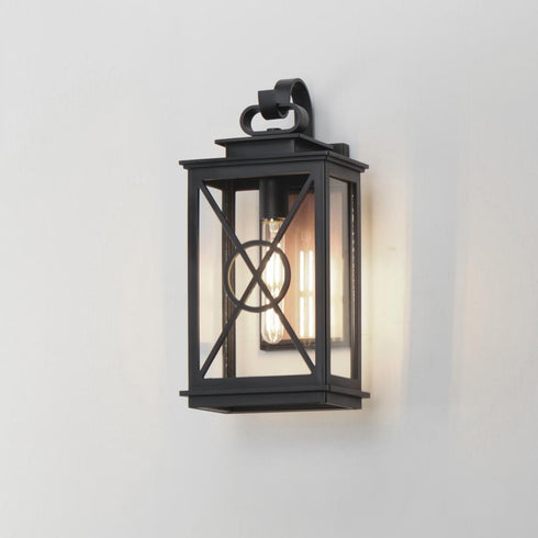 Maxim Yorktown VX Outdoor Wall Mount in Black/Aged Copper Finish Model: 40804CLACPBK