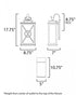Maxim Yorktown VX Outdoor Wall Mount in Black/Aged Copper Finish Model: 40804CLACPBK