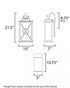 Maxim Yorktown VX Outdoor Wall Mount in Black/Aged Copper Finish Model: 40806CLACPBK