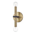 Mitzi 2 Light Wall Sconce Model: H296102-AGB/BK