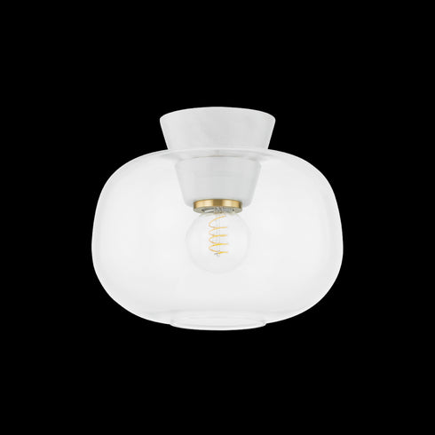 Mitzi Ariella Flush Mount in Aged Brass Finish Model: H869501-AGB