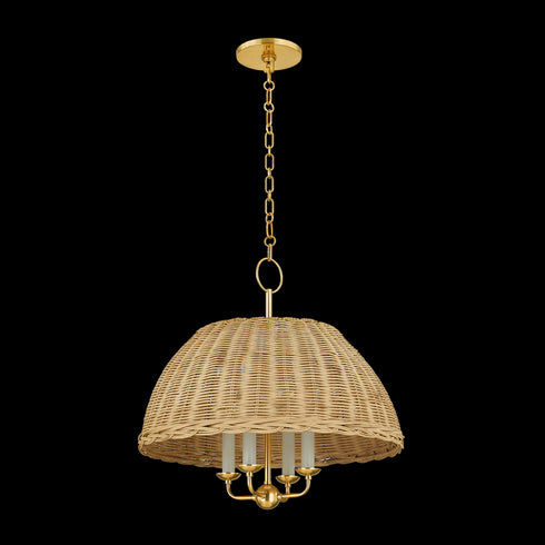Mitzi Arwen Chandelier in Aged Brass Finish Model: H859804-AGB