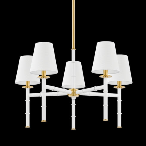 Mitzi Banyan 5 Light Chandelier Model: H759805-AGB/SWH