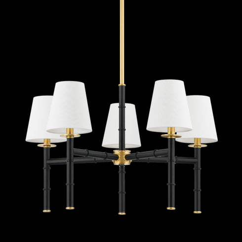 Mitzi Banyan 5 Light Chandelier Model: H759805-AGB/SWH