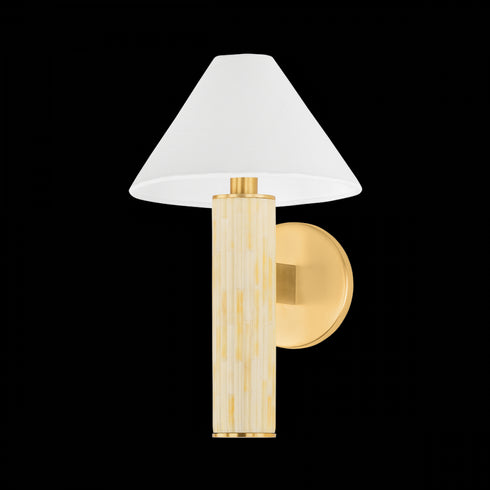 Mitzi CLOVER Wall Sconce in Aged Brass Finish Model: H1027101-AGB
