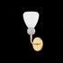Mitzi Doreen Wall Sconce in Aged Brass/Soft Peignoir Finish Model: H904101-AGB/SPG