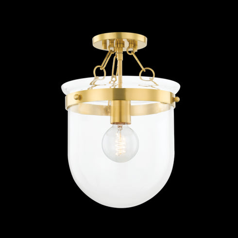 Mitzi Dunbar 1 Light Semi Flush Model: H763601-AGB