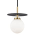 Mitzi Ellis 1 Light Small Pendant Model: H200701S-AGB/BK