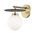 Mitzi Ellis 1 Light Wall Sconce Model: H200101-AGB/BK