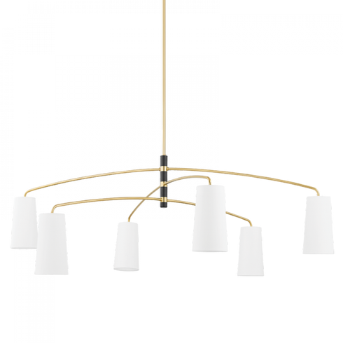 Mitzi Evelyn 6 Light Chandelier Model: H612806-AGB/SBK