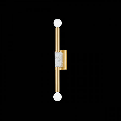 Mitzi Goldie Wall Sconce in Aged Brass Finish Model: H911102-AGB