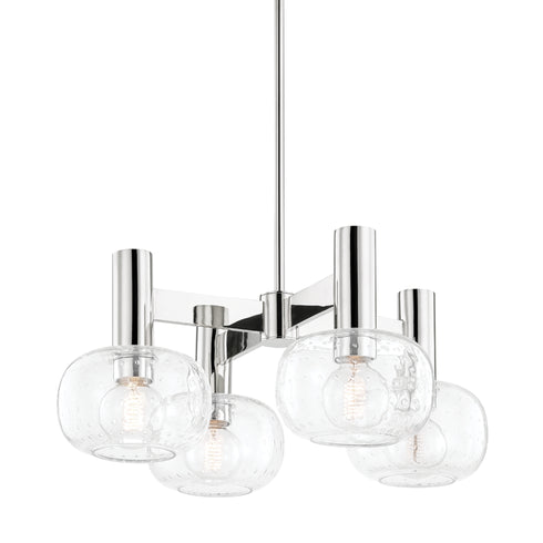Mitzi Harlow Chandelier in Polished Nickel Finish Model: H403804-PN
