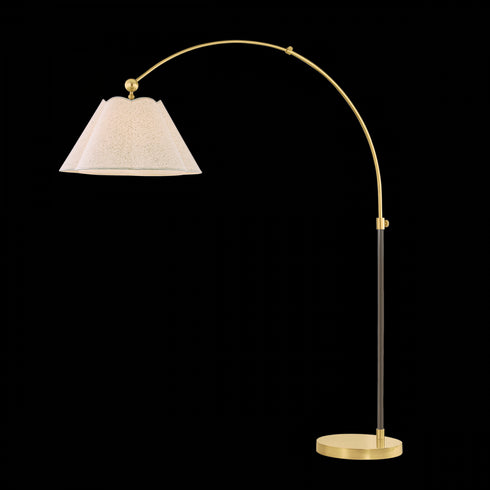 Mitzi JANIE Floor Lamp in Aged Brass / True Bronze Finish Model: HL1043401-AGB/TRB