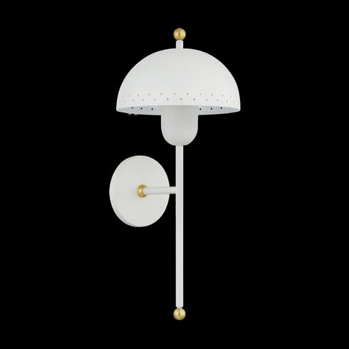 Mitzi Jojo Wall Sconce in Aged Brass/Soft White Finish Model: H885101-AGB/SWH
