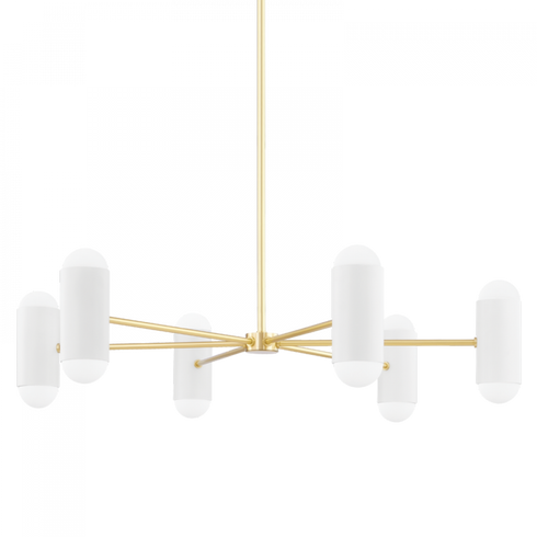 Mitzi Kira 12 Light Chandelier Model: H484812-PN/SBK