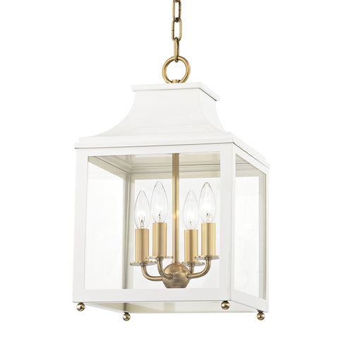Mitzi Leigh Lantern in Aged Brass / Navy Finish Model: H259704S-AGB/NVY