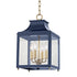 Mitzi Leigh Lantern in Aged Brass / Navy Finish Model: H259704S-AGB/NVY