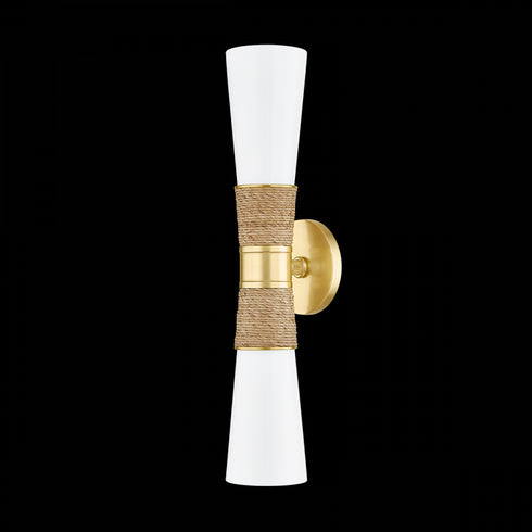 Mitzi Mica Wall Sconce in Aged Brass Finish Model: H709102-AGB