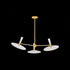 Mitzi Milena Chandelier in Aged Brass/Soft Cream Finish Model: H906803-AGB/SCR
