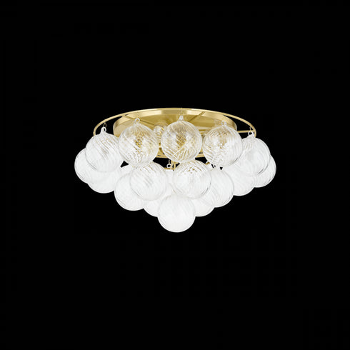 Mitzi Mimi Flush Mount in Aged Brass Finish Model: H711506A-AGB