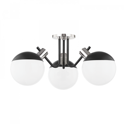 Mitzi Miranda 3 Light Semi Flush Model: H573603-AGB/SBK