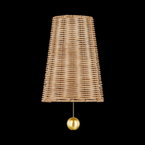 Mitzi Naida Wall Sconce in Aged Brass Finish Model: H857101-AGB