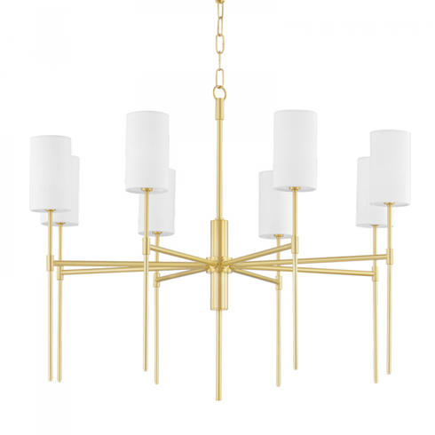 Mitzi Olivia Chandelier in Aged Brass Finish Model: H223808-AGB