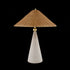 Mitzi Perilla Table Lamp in Aged Brass/Ceramic Windswept White Finish Model: HL968201-AGB/CDW