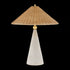 Mitzi Perilla Table Lamp in Aged Brass/Ceramic Windswept White Finish Model: HL968201-AGB/CDW