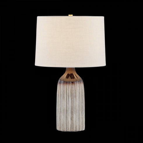 Mitzi RAISA Table Lamp in Aged Brass / Ceramic Affogato Finish Model: HL1031201-AGB/CAF