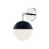 Mitzi Renee 1 Light Wall Sconce Model: H344101-PN/BK