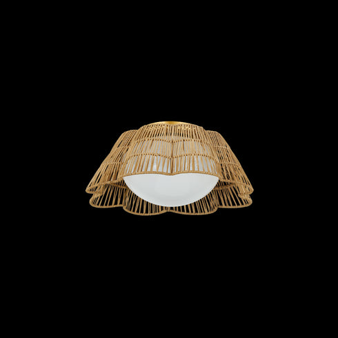 Mitzi Rosa Flush Mount in Aged Brass Finish Model: H856501-AGB