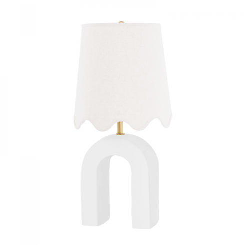 Mitzi Roshani 1 Light Table Lamp Model: HL685201-AGB/CMW