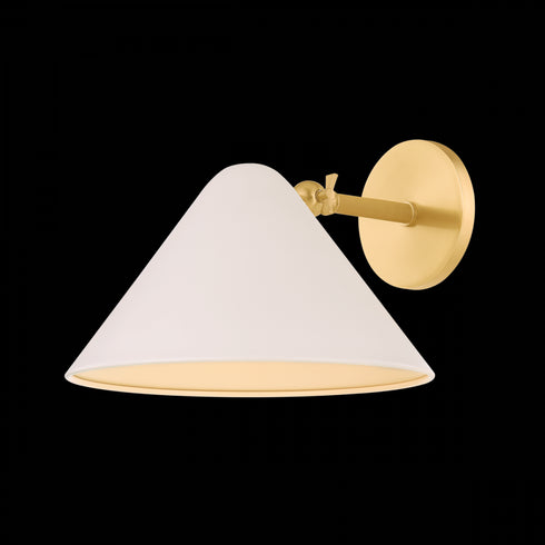Mitzi SONJA Wall Sconce in True Bronze / Soft Bisque Finish Model: H993101-AGB/SBQ