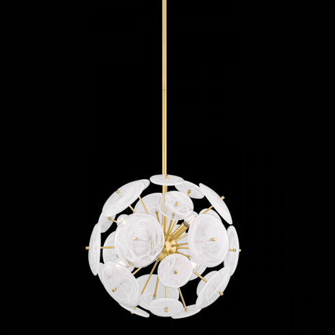 Mitzi TAMARA Chandelier in Aged Brass Finish Model: H1004806-AGB