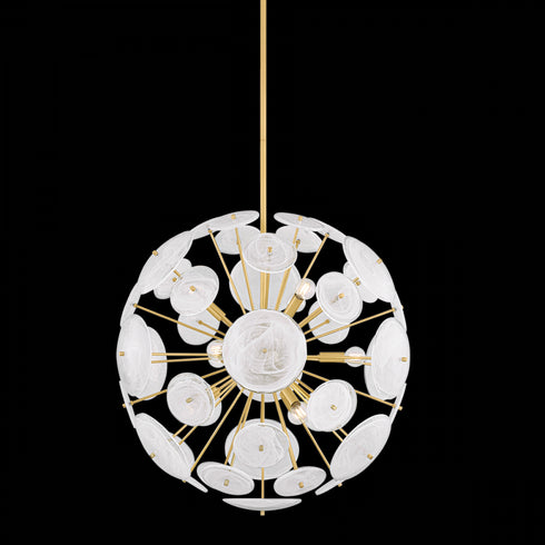 Mitzi TAMARA Chandelier in Aged Brass Finish Model: H1004809-AGB
