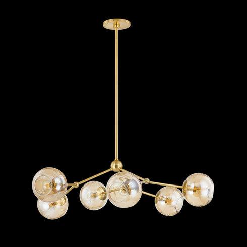 Mitzi Trixie Chandelier in Aged Brass Finish Model: H861806-AGB