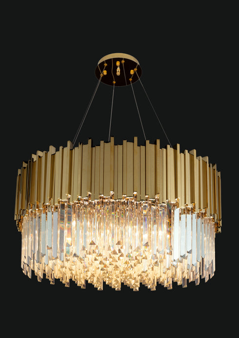 Originali di Illuminazione Jupiter Round 15 Inch Crystal Chandelier