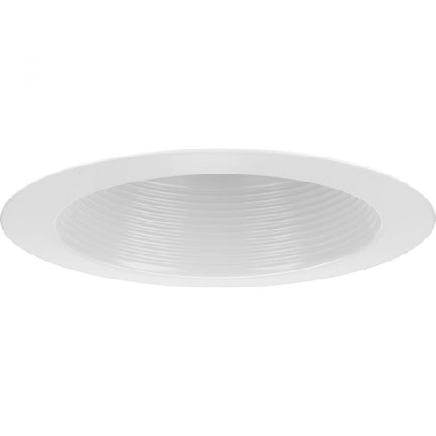 Progress 6 Inch Recessed Trim P806002 028 6IN BAFFLE SPLAY TRIM in Satin White Finish Model: P806002-028