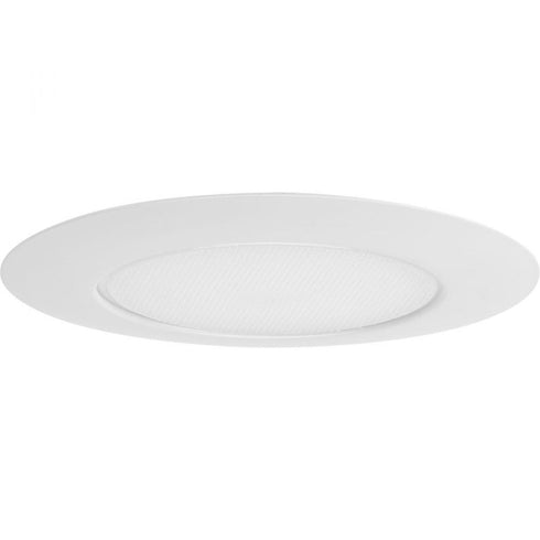 Progress 6 Inch Recessed Trim P806004 028 6IN LENS SHOWER TRIM in Satin White Finish Model: P806004-028
