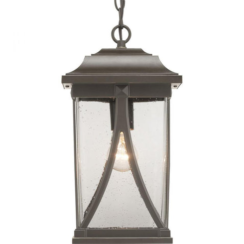 Progress Abbott P550040 020 1 100 Watt MED HANGING LANTERN in Antique Bronze Finish Model: P550040-020