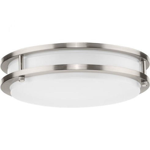 Progress Abide LED Abide Collection 5 CCT Integrated LED in Brushed Nickel Contemporary 10.24 Inch Small Flush Mount Light Model: P350274-009-CS